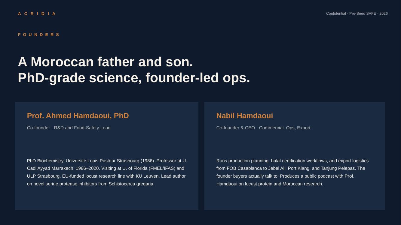 JARADY pitch deck — slide 5